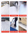 Tough As Nails Aluminum Foil Tape Goes Like A Dream applied on multiple roof leak scenarios, showcasing heavy duty waterproof sealing.