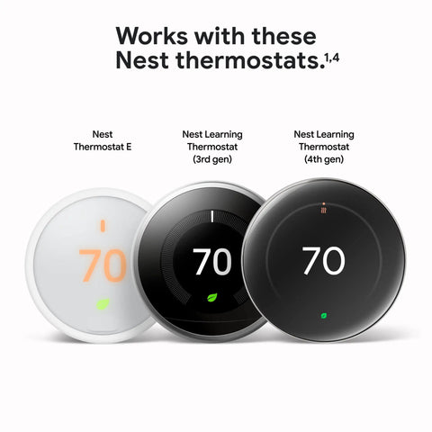 Nest Temperature Sensor 2nd Gen For Room Comfort And Smart Scheduling, Say Bye To Hot And Cold Spots, Easy Setup In Google Home App, Works With Nest Thermostat 3rd And 4th Gen And Nest Thermostat E, White compatible with Nest Thermostat E, 3rd gen and 4th gen