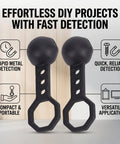 Aolidsive 2 Pcs Magnetic Stud Finder Portable Handheld Wall Stud Detector with ergonomic design for easy grip.