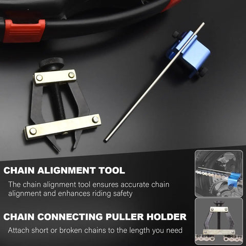 Image showing Chain Breaker Rivet Tool Kit For Motorcycles And ATVs Chain Link Cutter Roller Chain Connecting Puller