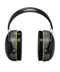 Front view of Lightweight Hearing Protector For Shooting And Hunting With Low Profile Design NRR 27 DB Easy On Ears Comfy Cushions.