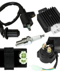 GY6 Ignition Coil Kit With Solenoid Relay And Voltage Regulator For 50cc 125cc 150cc Chinese Scooters Mopeds ATVs Go Karts CDI Box