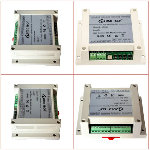 USB Powered 4 Channel Relay Module For PC And Mac With Plug And Play Setup CP2102 Serial Interface No Extra Power Supply