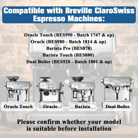 Top Shelf Coconut Activated Carbon Water Filter Replacement For Compatible Espresso Machines scrubs chlorine and scale buildup for fresh smooth pulls every single day, with Breville espresso machines.