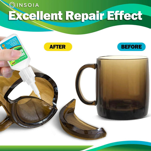Crystal Clear Glass Glue For Quick Fixes And Crazy Strong Bonds On Glass And Ceramic, repairing broken mug