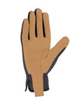 Men's High Dexterity Open Cuff Work Gloves Built For The Daily Hustle With Breathable 3D Mesh And Reinforced Palm For Solid Grip And Sweet All Day Comfort In Black Barley Large - palm view