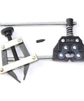 All In One Roller Chain Breaker Cutter Kit For 25 To 60 Chain Sizes with chain holder and puller set displayed