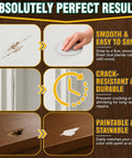 Super Tough White Wood Filler To Fill Cracks And Scratches Fast Easy Paintable Sandable Putty for smooth repair results.