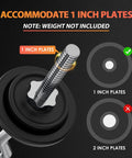 47 Inch EZ Curl Bar With Curved Shaft for 1 Inch Weight Plates and Star Collars
