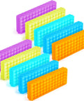 10 Pack Multi Color Microcentrifuge Tube Racks, 60 Hole Each, Double Panel Polypropylene Test Holder For 0.5 To 2 Ml Tubes