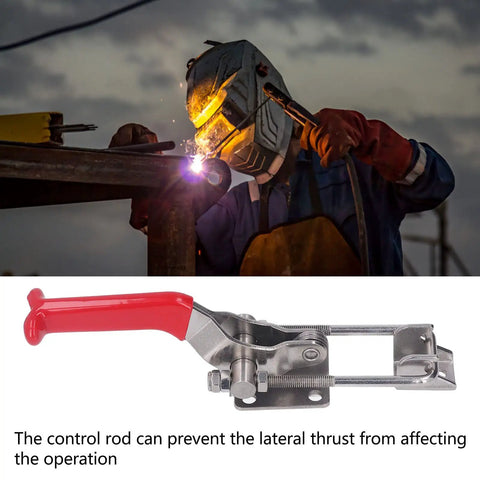 Super Durable Stainless Steel Toggle Clamps With Adjustable Openness And 900kg Heavy Duty Firm Fixing Buckle Latch for welding applications.