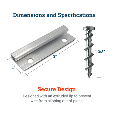 Badass Heavy Duty Picture Hangers With Tough Aluminum Grip showing a 3-inch aluminum bracket and mounting screw.