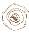 Heavy Duty Camping Lanyard Ten Feet With 19 Loops Daisy Chain Gear Hanger coiled on white background