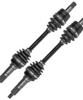 Front Left And Right CV Axle Set For Yamaha Big Bear 400 YFM400F 2002 2003 2004 2005 2006 4x4 Quad Replacement Includes Complete Front Axles With 528mm Length And 27 Tooth Spline For Easy Install, two CV axles