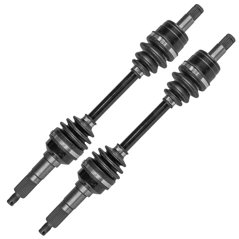 Front Left And Right CV Axle Set For Yamaha Big Bear 400 YFM400F 2002 2003 2004 2005 2006 4x4 Quad Replacement Includes Complete Front Axles With 528mm Length And 27 Tooth Spline For Easy Install, two CV axles