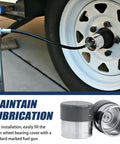 Stainless Steel Trailer Wheel Bearing Protector With Dust Cover Caps 1.98 Inches Keeps Water Dirt Out Of Hubs on trailer wheel