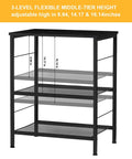 Real Deal Three Tier Rolling Cart With Smooth Ride Wheels For Kitchen Microwave Storage And Flexible Home Organization with adjustable rack