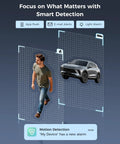 All Weather 360 Degree PTZ Security Camera System With Color Night Vision, person and vehicle detection interface