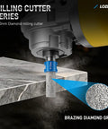 20mm diamond milling cutter drilling porcelain with 17 Piece Wet Dry Diamond Hole Saw Kit With Turbo Blades
