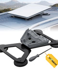 Magnetic Mini Satellite Mount With Four 66mm Heavy Duty Magnets, 200 Lb Pull Each, Lockable Mount For RV Car Boat Truck, Aluminum Alloy Base