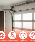 Heavy Duty Garage Door Torsion Spring Kit with cables and brackets, hardware and cable reels for 7 ft tall doors, rust resistant