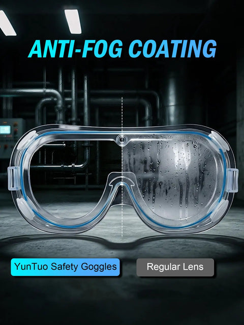 Heavy Duty Anti Fog Safety Goggles Provide Top Shelf Eye Coverage With Sweat Proof Lenses For Lab Setup Yard Chores Or Workshop Projects Meets Ansi Z87 Guidelines For No Nonsense Daily Protection with anti-fog coating
