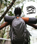 Heavy Duty Outdoor Luggage Straps With Quick Release Buckles 4 Pack used to secure camping gear on backpack