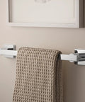 Lura 24 Inch Towel Bar In Matte Black With A Dope Designer Vibe By Clodagh, Holds Up To 50 Pounds, Minimalist Bath Organizer