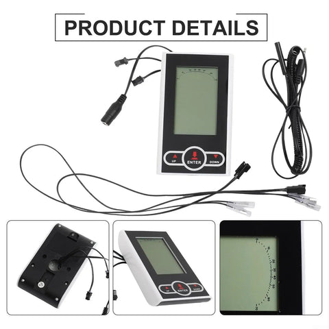 Replacement Exercise Bike Monitor Speedometer For Stationary Bikes And Ellipticals, Durable Plastic Display with wiring setup
