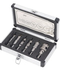 Top Rated Fafeicy Hole Saw Kit With 6pcs Carbide Drill Bits And 3 Blade Design For Perfect Holes In Metal Wood And Plastic Plus 3/8 In Shank DIY Magic For Pros. 6pc case with 16-35mm carbide hole saw bits