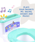 Interactive Toddler Potty Trainer Chair With Snappy Audio Clips And Upbeat Tunes, sound button activated with colorful music notes.
