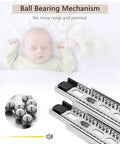 Ball bearing mechanism of six pairs heavy duty 20 inch drawer slides with full extension rails and glides for smooth cabinet access