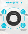 Heavy Duty Power Steering Rack And Pinion Input Shaft Seal For 2017 To 2023 Titan, Leak Prevention, black circular seal