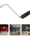 Camper Crank Handle Replacement For RV Trailer Jack Sockets Hand Crank Rocker with black handle and silver shaft