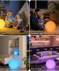 Cordless 16 Inch LED Glowing Ball Light With Remote RGB Color Changing Waterproof Glow Ball used as nursery, sensory, decorative, mood lamp