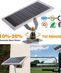 10W 12V Solar Battery Charger Maintainer With Built In MPPT Controller waterproof solar panel for vehicles and boats