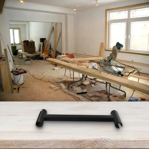Heavy Duty Door Hinge Adjustment Tool For Sagging Sticking And Misaligned Doors Steel Hinge Bender on workshop table