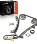 Beefed Up Engine Timing Chain Kit With Sprocket For DOHC Four Cylinder 2.0L 2.4L Direct Fit For Toyota Camry Corolla Highlander Matrix RAV4 Solara 2001 2009 2007 2008 2002 2008 Road Ready Timing Gear Set shown with components and box