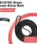 All In One Dryer Repair Kit For Maytag Bravos XL And Whirlpool Duet 661570V belt 92inL x 0.3inW durable replacement part
