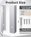 Garage Door Mouse Guard Side Seal Kit 2 Pack For Residential And Commercial Doors Keeps Rats Mice Snakes And Leaves Out Moisture Proof Weather Resistant No Fuss Install With Screws showing dimensions and screws