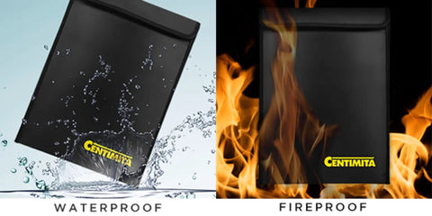 Fireproof And Waterproof Document Bag With Zipper 2000F Protection 15x11 Inch Safe Holder For Cash And Documents Includes 3 Document Protectors Built Tough UL Certified