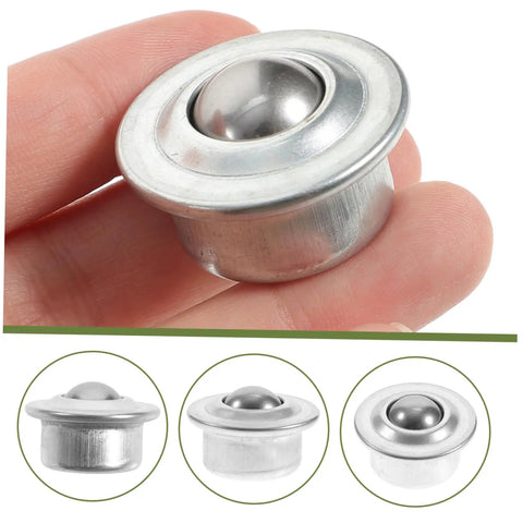 Close-up of a 10 Pack Metal Bearing Swivel Casters For Easy Furniture And Workbench Mobility, stainless steel with protective covers.