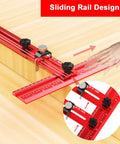 Professional Stair Tread Template Tool With Solid Aluminum Measuring Jig for Dead On Angle and Depth Readings use with sliding rail design.