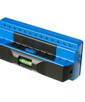 ProSensor 710 Plus 13 Sensor Stud Finder with Wood and Metal Detector and built-in bubble level, blue, side view