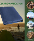 Heavy Duty Canvas Tarp 8 By 10 Feet Water Resistant With Grommets UV Resistant 22 Mil ideal for camping, boat, truck, woodpile