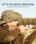 Hunter using Gel Filled Slip On Recoil Pad For Shotguns And Rifles, Shock Absorbing Buttstock Pad To Cut Recoil Up To 70 Percent