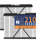 210 Replacement Filter For AprilAire Whole House Air Purifier Models 1210 1620 2210 2216 3210 4200 MERV 11 20x25x4 Two Pack