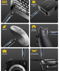 Slick Cordless Mini Electric Screwdriver Kit with 123 Precision Bits for repairing keyboard, graphics card, mouse, game console, camera, and quadcopter.