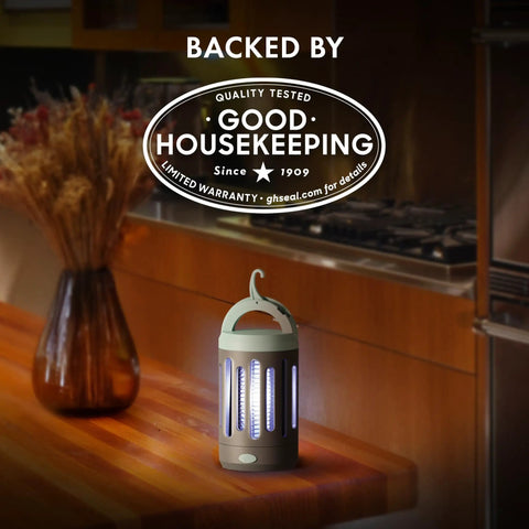 360 Degree UV Bug Zapper For Indoor And Outdoor Use on kitchen counter