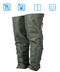 Snake Bite Guard Leg Gaiter Built For Hiking And Camping With Reinforced Double Sailcloth And Tough Stitching, green gaiters front view